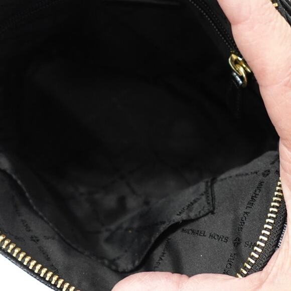 Michael Kors Medium Crossbody Handbag /Purse Black dome - Picture 9 of 15